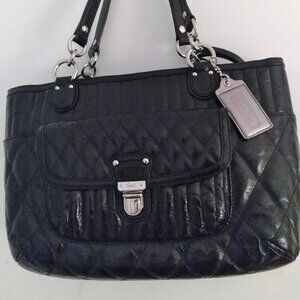 Coach leather shoulder bag